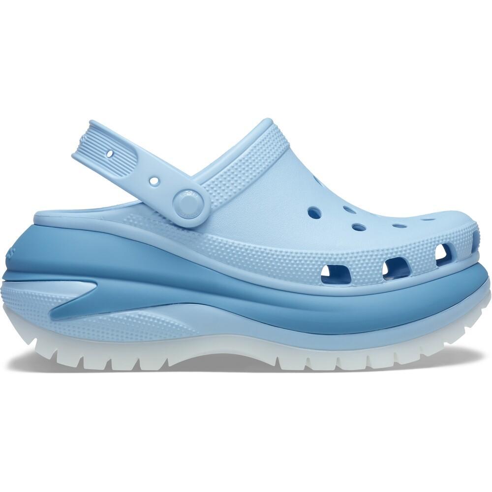 Sandália crocs mega crush matte clog blue calcite