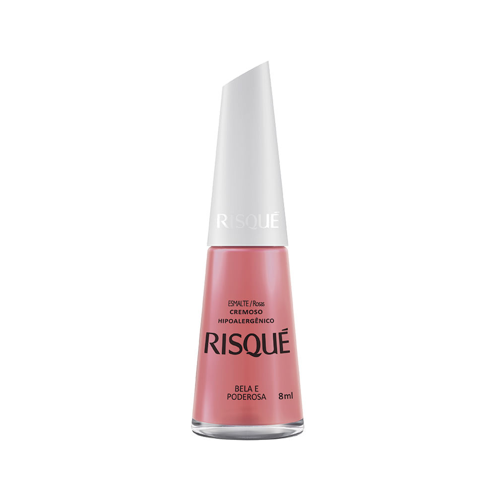 Esmalte Risqué Rosas Cremoso Bela e Poderosa em Oferta na Shopee