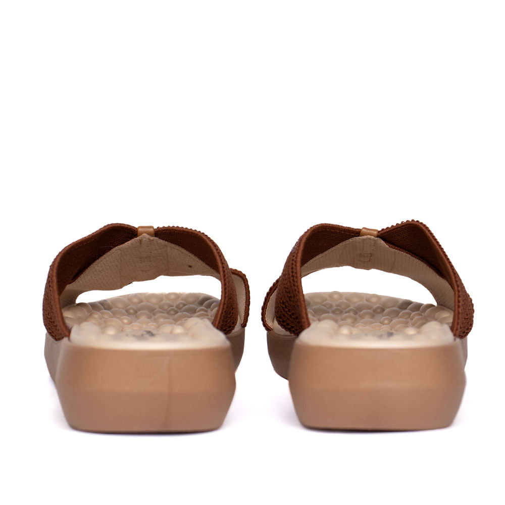 Detalhes do Tamanco Feminino Modare Elástico Ultra Conforto Marrom