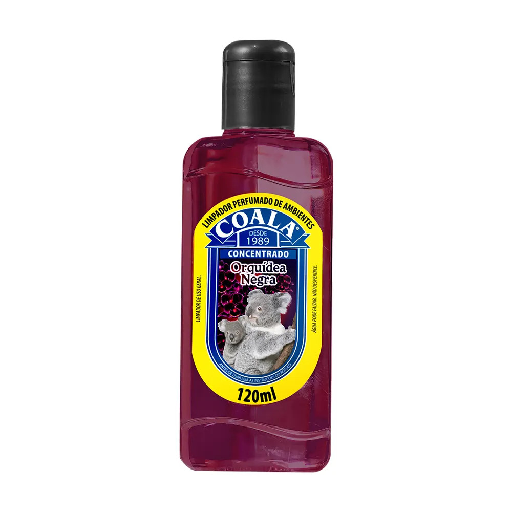 LIMPADOR PERFUMADO COALA ORQUÍDEA NEGRA CONCENTRADO 120ML em Oferta na Shopee