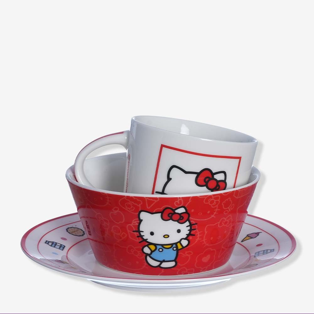 Kit Alimentação Hello Kitty em Oferta na Shopee