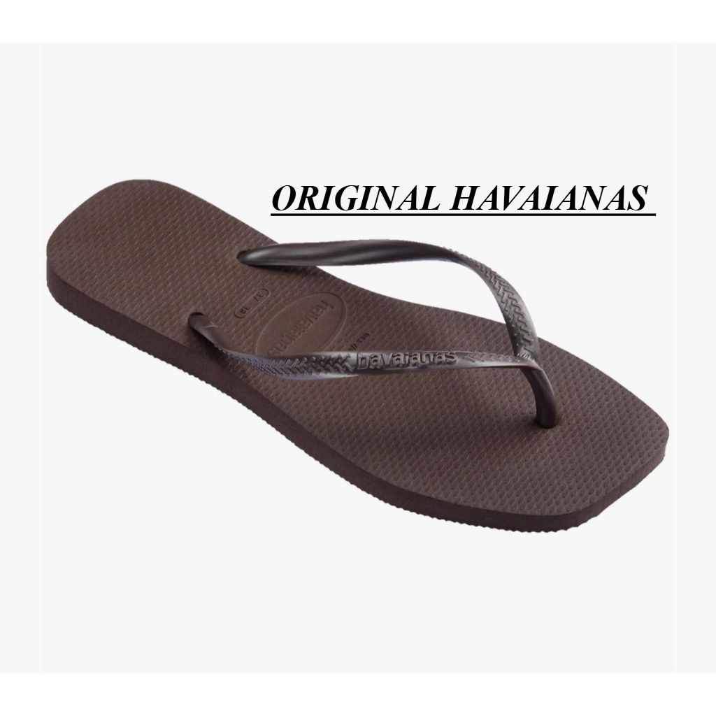 Slim Square Chinelo Havaianas  Sem Estampa Bico Quadrado - ORIGINAL