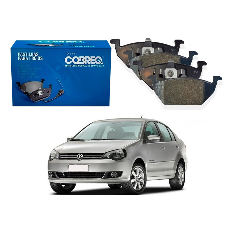 Pastilha Freio Dianteira Cobreq Polo Sedan 1.6 2012 A 2015