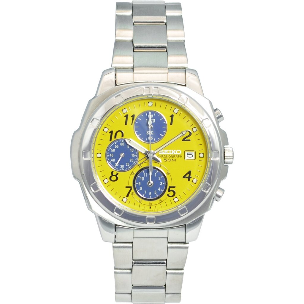 [Seiko Import] Relógio masculino SEIKO, importado do exterior, amarelo, SND409