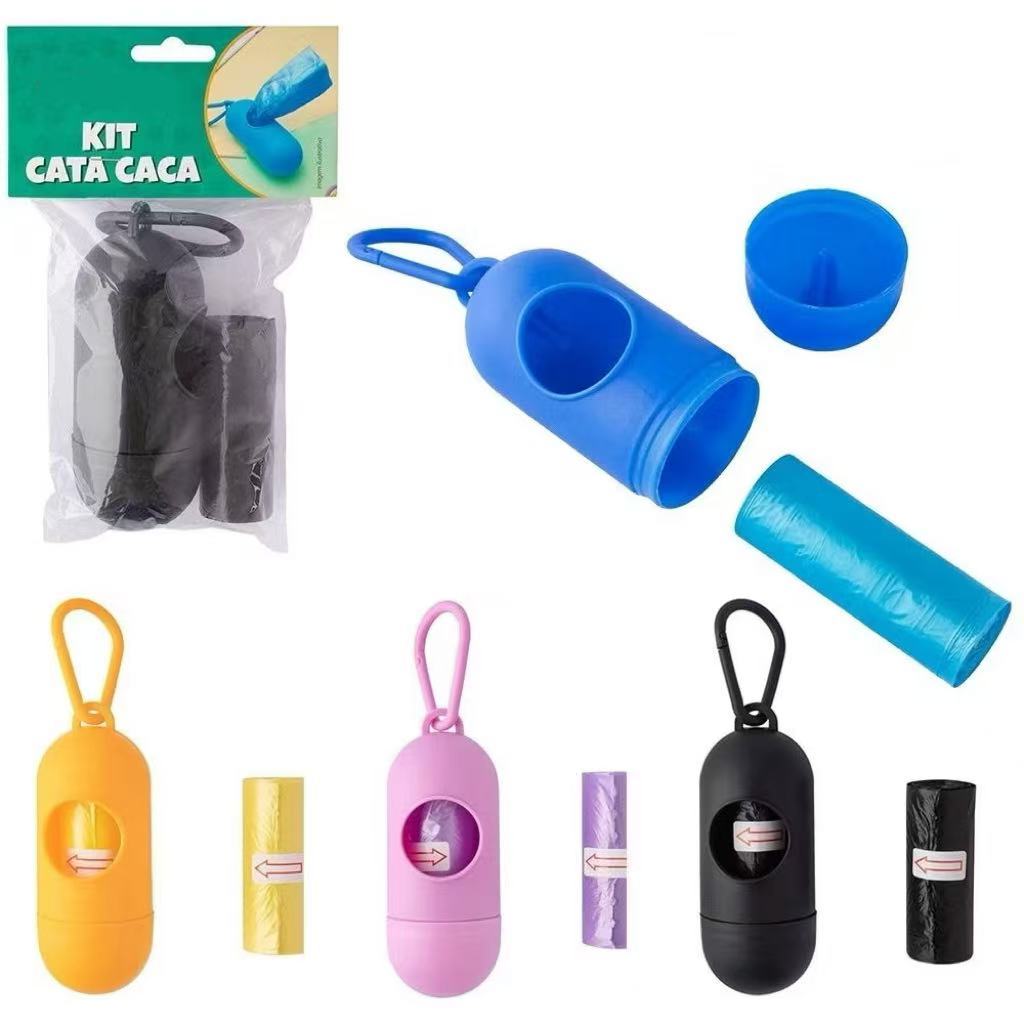 it Cata Caca Porta Saquinho Pet Coletor De Fezes 4 Refil Saco Higienico Para Cães E Gatos