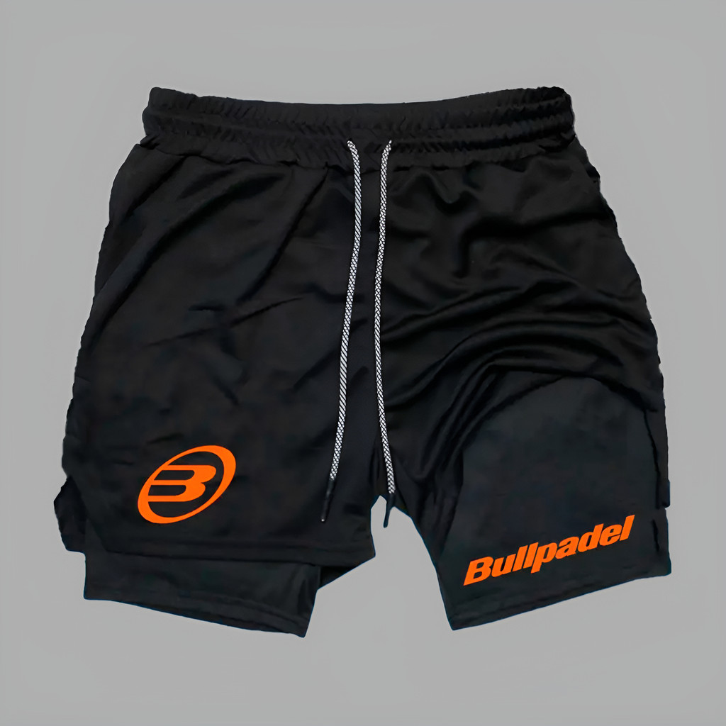 Short Compressão Dry-fit Exclusiva Retrô Bull Logo Fitness