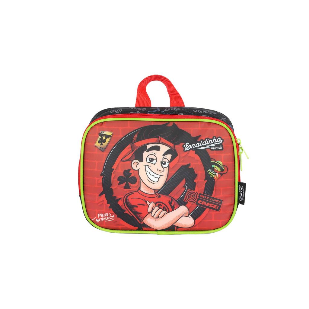 Lancheira Escolar Infantil Média de Costas Enaldinho Vai com Tudo Up4you em Oferta na Shopee