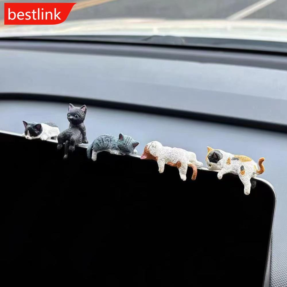 BESTLINK Ornamento De Carro Console Central Tela Navegador Decoração De Gato Dormindo Para Exibição De Computador Deitad em Oferta na Shopee