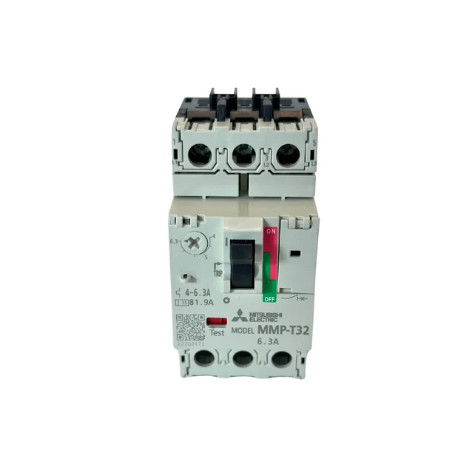 Disjuntor Motor Mitsubishi Electric MMP-T32 4-6,3 A / 6,3A – 220 V CA 100 kA automação industrial