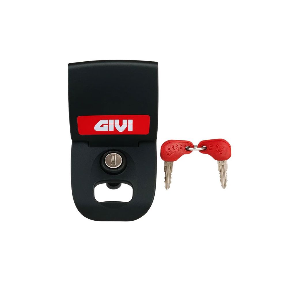 Tranca Fechadura Baú Givi Z314-CNJR com 2 Chaves - Modelos E27, E29, E30, E33 - Original Givi