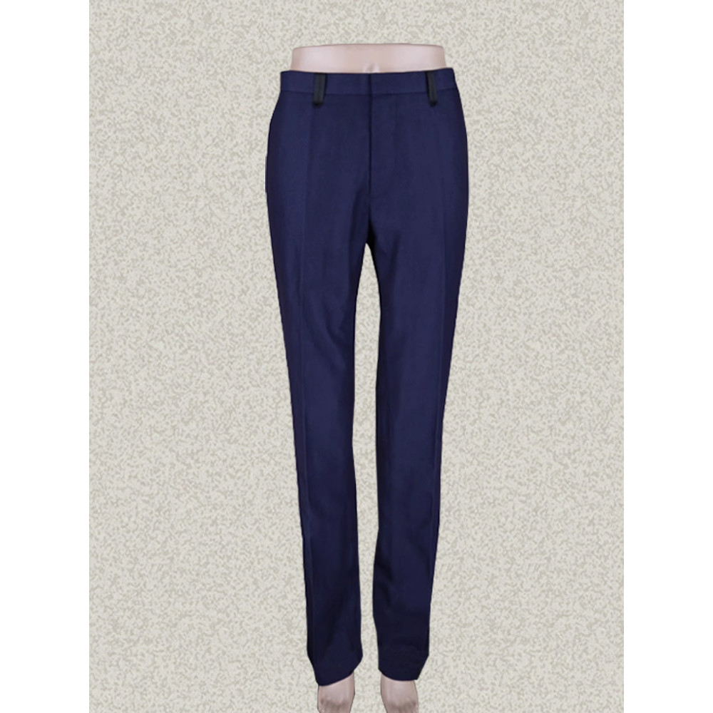 Jie A jie * r roupas masculinas cor genuína combinando calças orelha primavera outono azul escuro All-Match calças magra