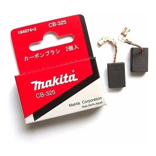Carvão Escova Makita 195001-2 para Esmerilhadeira 9557 CB325 Original Reposição Peça Ferramenta Elétrica