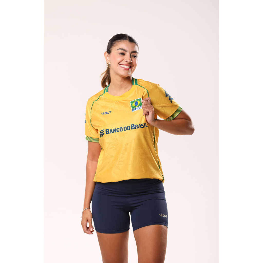 Camisa Jogo 1 2026 Vôlei Brasil Oficial Feminina Volt