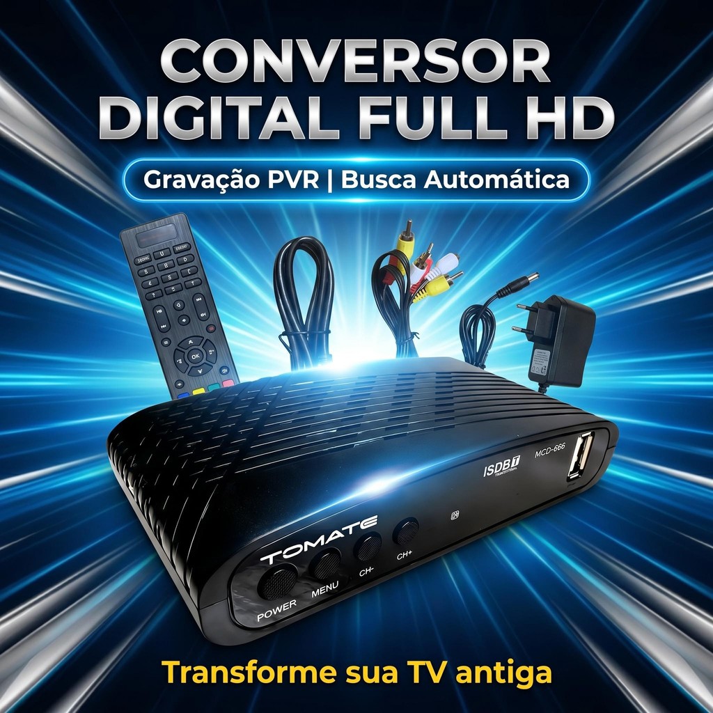 Conversor E Gravador Hdmi Av Digital Aikino Mcd-666 Full Hd