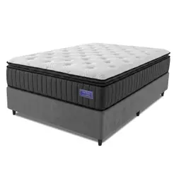 Cama Box Casal Colchão Ortopédico Titã Molas Ensacadas Pillow Top 138x188x72cm Hip Sleep