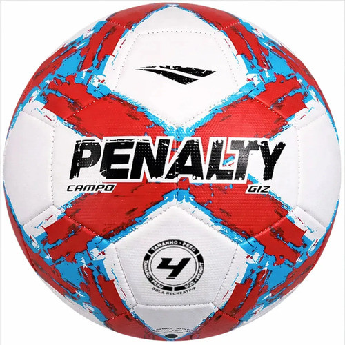 Bola Campo Penalty Giz N4 XXV Infantil Futebol Grama Sintética Natural Treinamento Costurada PU 2025