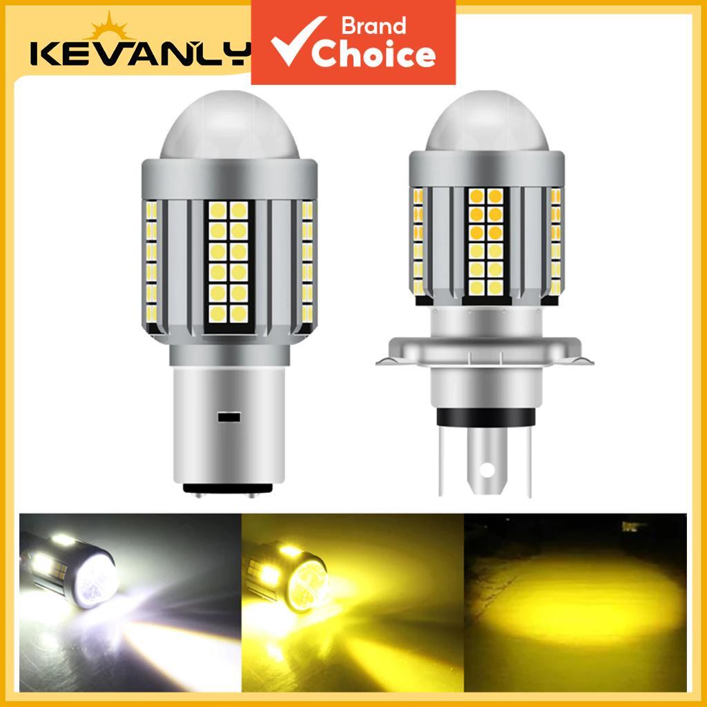 Lâmpadas LED Para Farol De Motocicleta H4 BA20D H6 Peça De Luz De Condução De Dianteiro De Feixe Alto E Baixo
