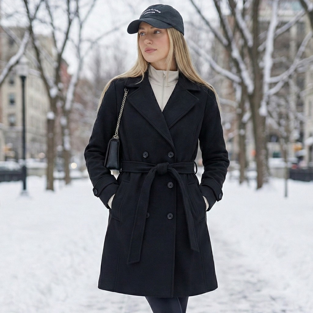 Sobretudo Casaco Feminino Abrigo Trench Coat Com Cinto Moda Blogueira Elegante Social Lançamento
