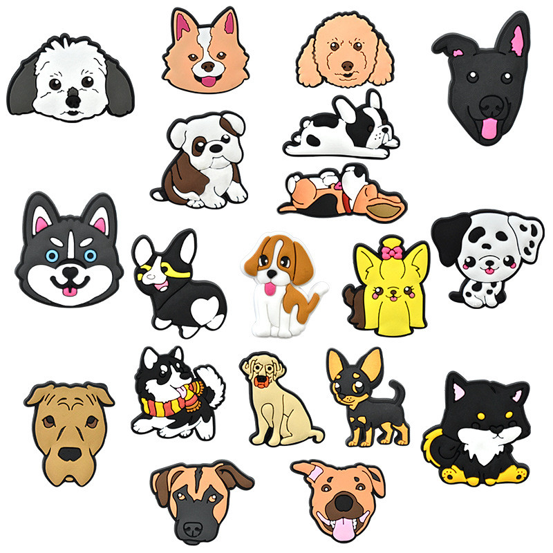 BLJE Julho Novos Encantos De Sapato Acessórios Pet Cão Série Sandálias Pingente Botão Pinos Presentes Bonitos Fivela Dec