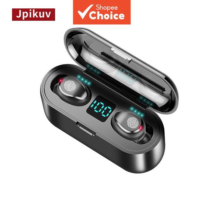 Jpikuv F9 Fones De Ouvido TWS Sem Fio Bluetooth Com Display LED De Alta Qualidade Microfone Para Música Uso Diário Viage