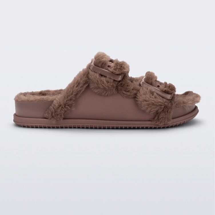 CHINELO MELISSA FEMININO SLIDE WARM MARROM 36173 * ORIGINAL