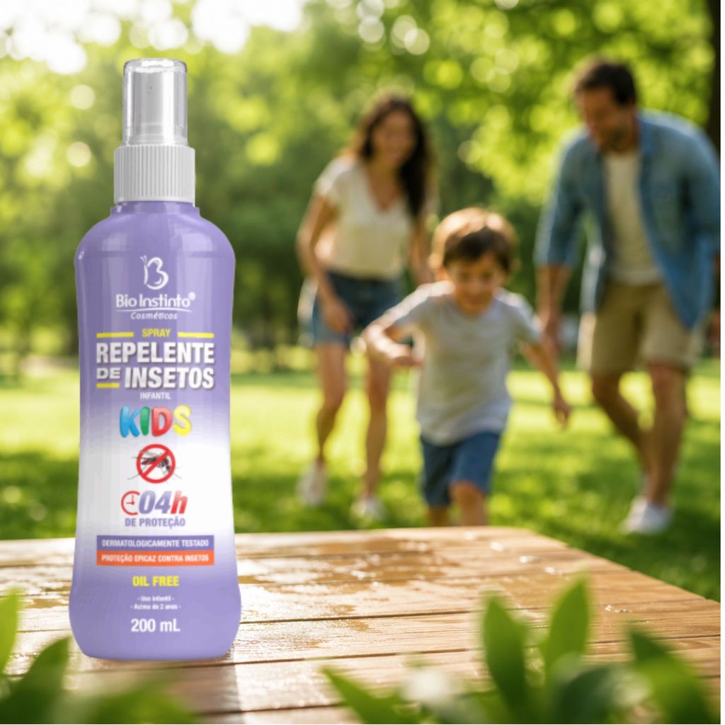 Kit 3 Repelente de Insetos Spray Infantil Kids 200ml - Bio Instinto — imagem 2 de 2