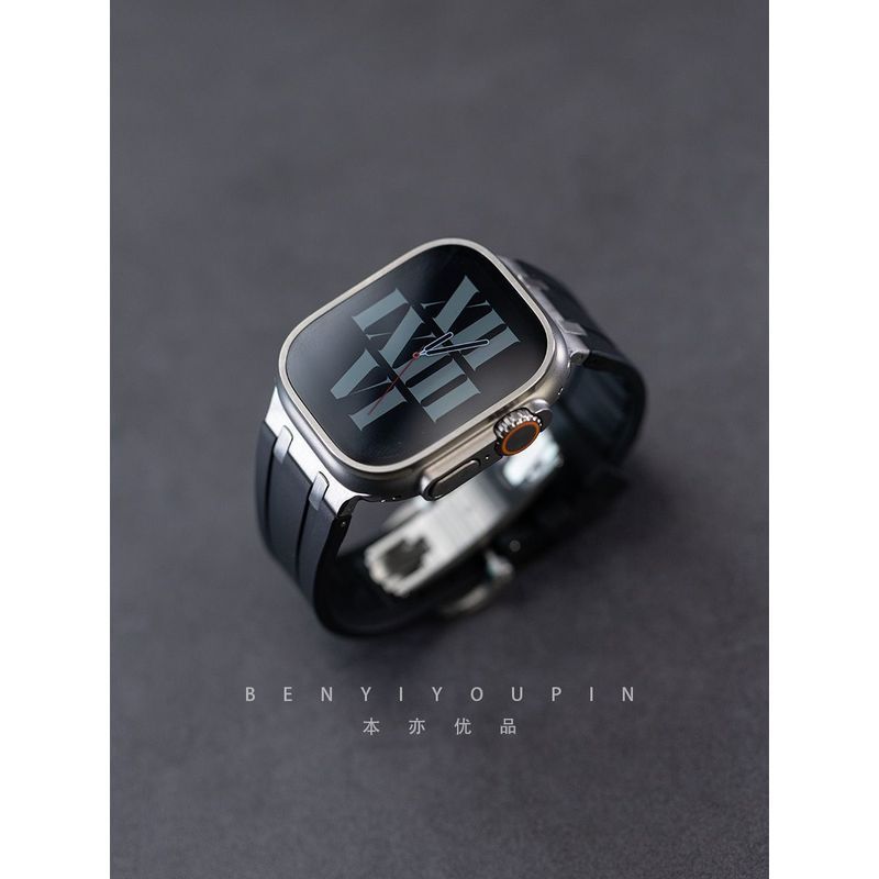 Pulseira de Silicone líquido Ultra carvalho 11 adequada para 49 Apple Watch iwat