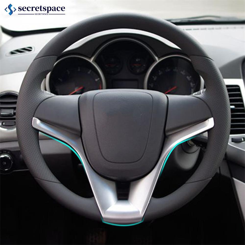 SECRETSPACE Volante Do Carro Moldagem Capa Guarnição Inserção Adesivo Acessórios Automóveis Para Chevrolet Cruze Trax Ra