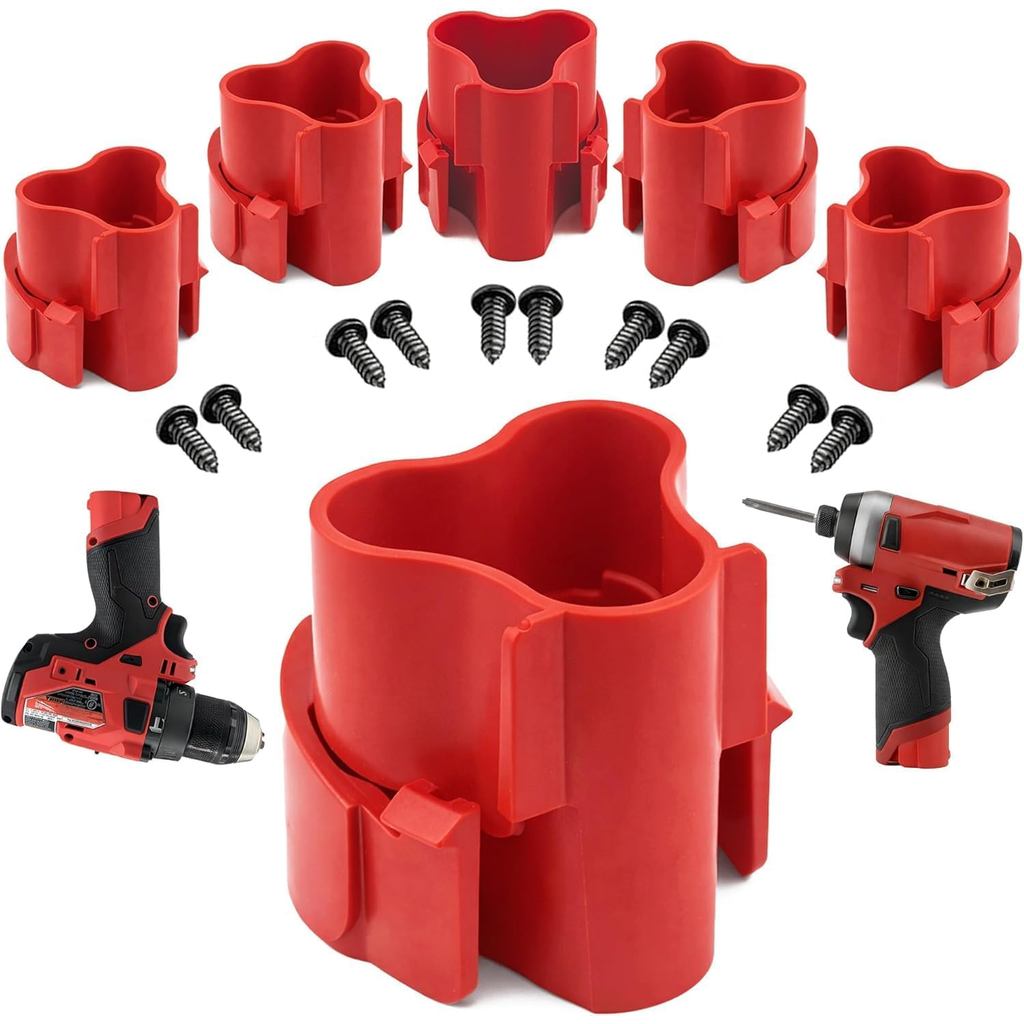 Suporte para 6 Ferramentas para Ferramentas Sem Fio Milwaukee M12/12v - Organizador de Ferramentas com Encaixe Rápido pa