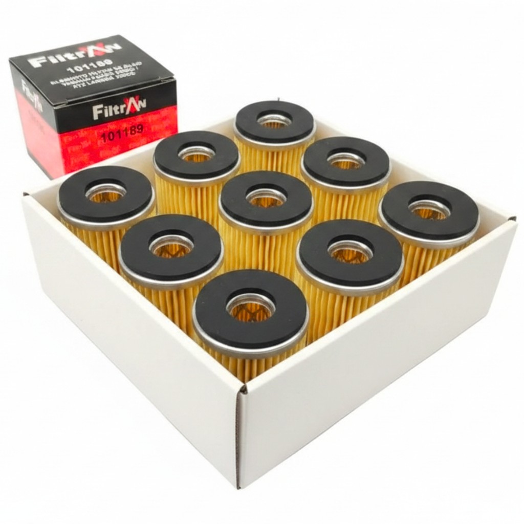 KIT COM 10 FILTROS DE OLEO MOTO YAMAHA FAZER 250 YFM 2008 LANDER WRF 250 X-MAX 125 YZ 250 CRYPTON 115 YFZ 2008 ATACADO
