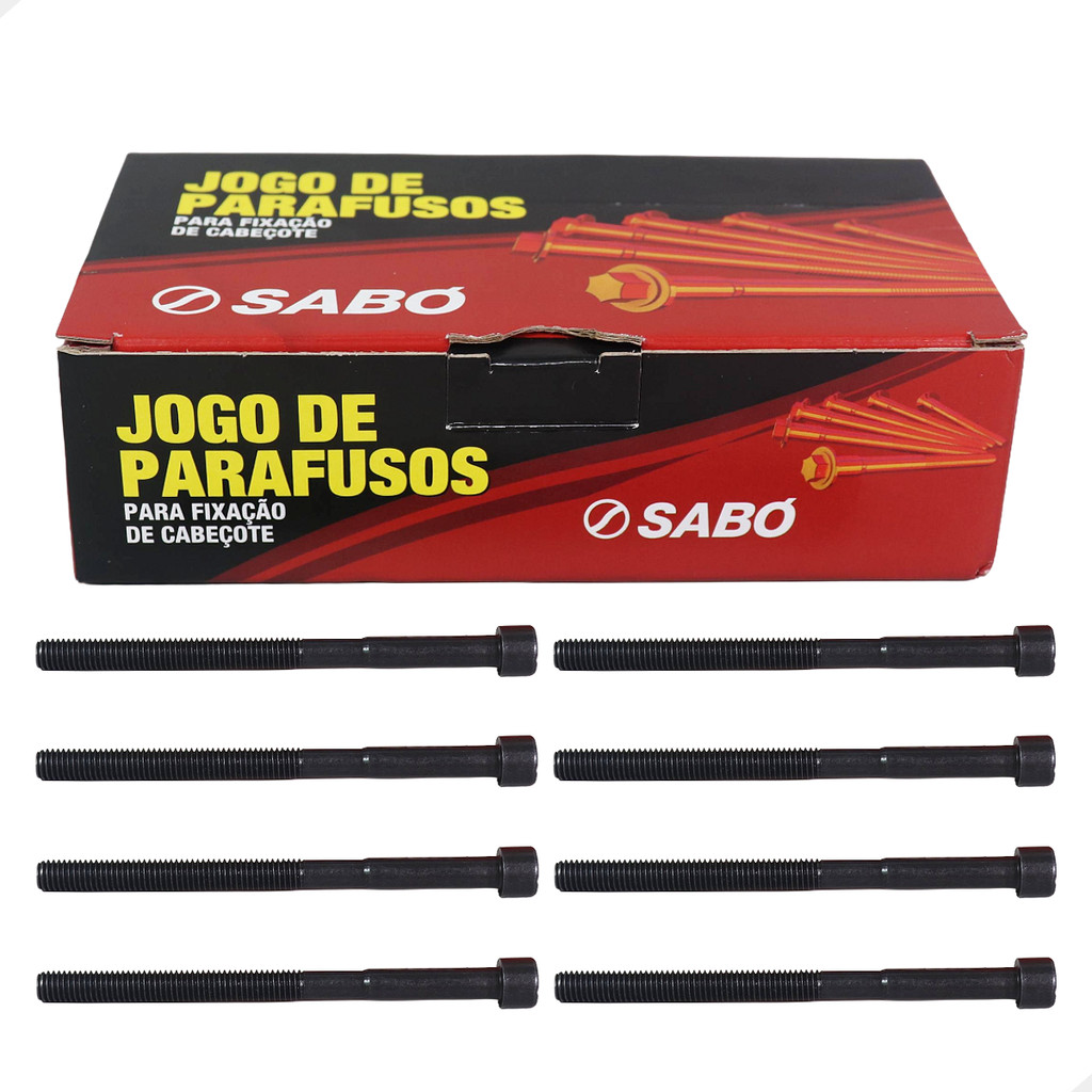 Jogo Parafusos Cabeçote Hb20 1.0 2012 a 2024 Picanto 2011 a 2019 Sabó