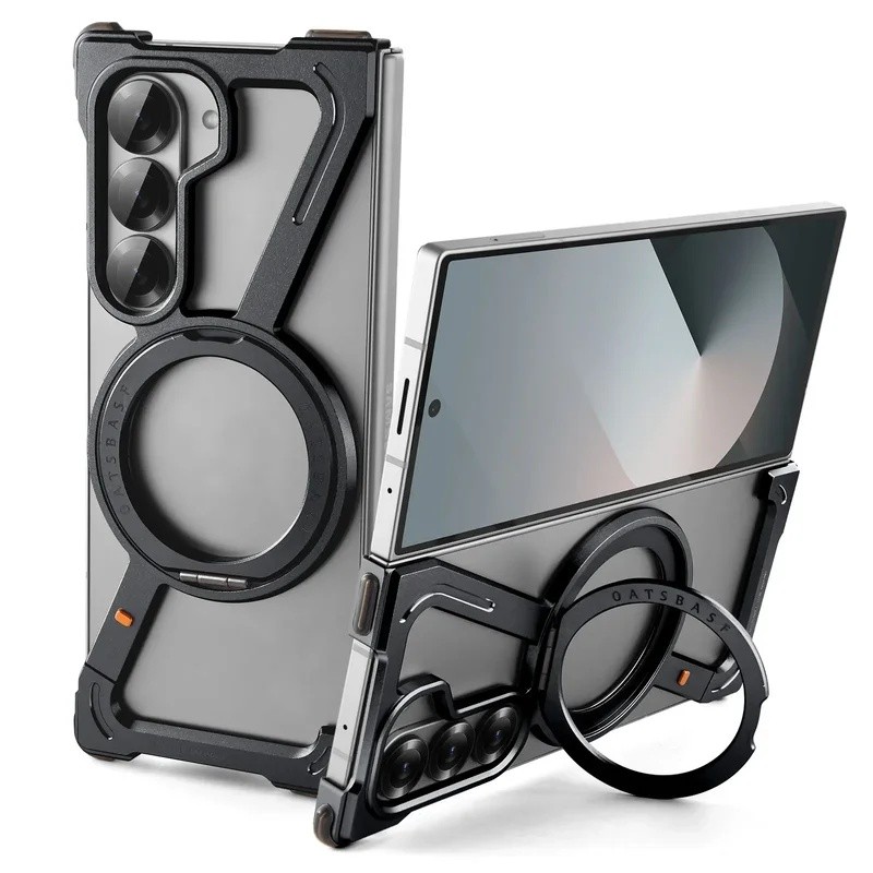 yyyOatsbasf Capa De Telefone Magnética Para Samsung Galaxy Z Fold 6 5 Metal Slim