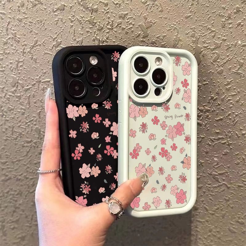 Capa De Telefone Vintage Pequena Flor Para Samsung Galaxy A17 A07 A14 A25 A54 A56 A36 A26 A24 A14 A15 A12 A16 A34 A55 A5