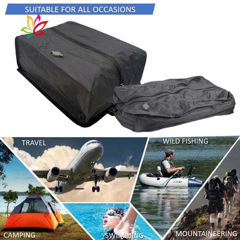 Sacos De Vácuo LUCIAE Para Viagens , Saco De Compressão A Reutilizável Dobrável Armazenamento Bagagem À Prova D'água