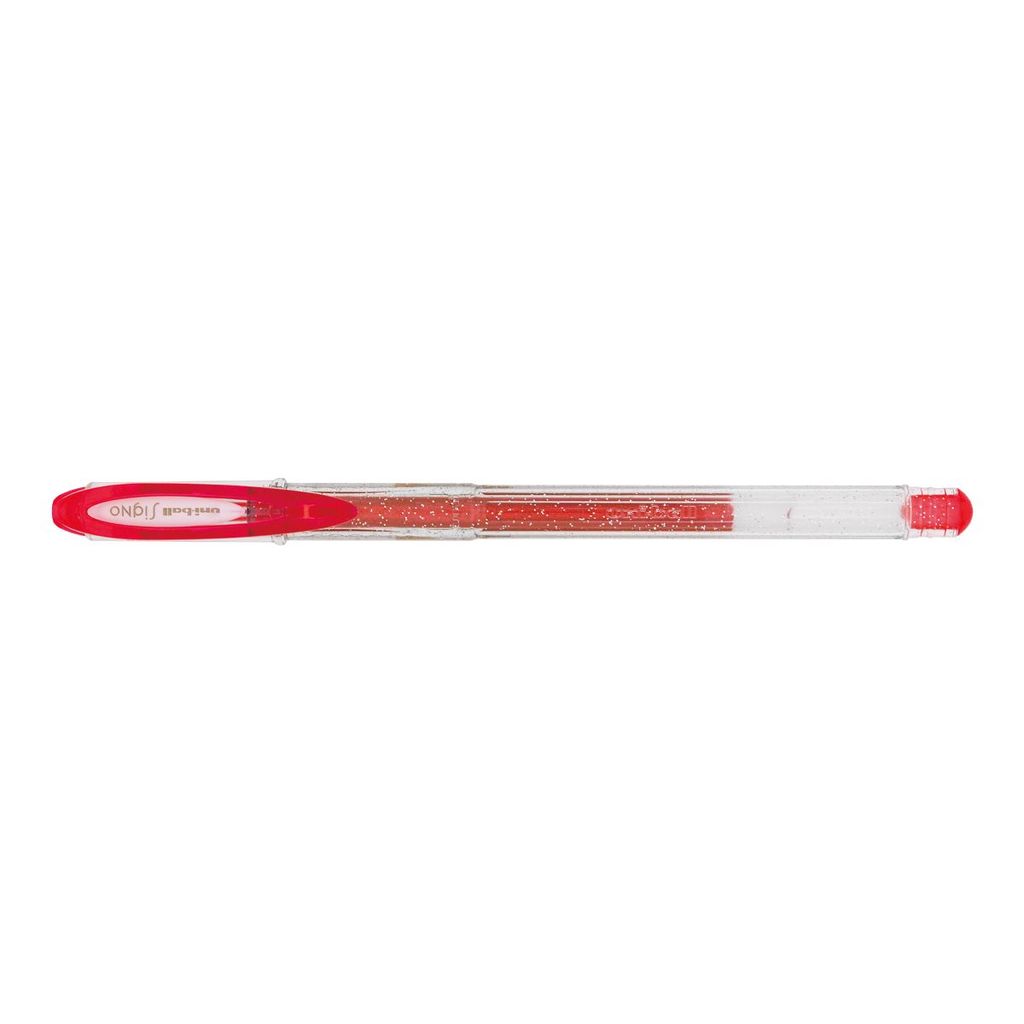 Caneta gel Sparkling Signo 0.7mm UM-120SP Vermelha Uni-Ball · foto 2