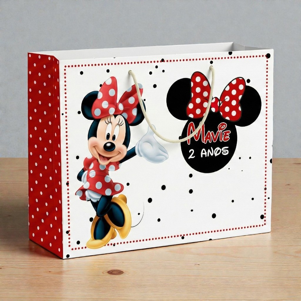 SACOLA  MINNIE VERMELHA  Personalizado | Sacolinha | Lembrancinha | Mimos | Aniversário MINNIE VERMELHA