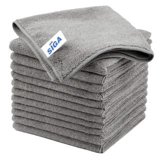 Pano de Limpeza de Microfibra MR.SIGA, toalha de microfibra sem manchas, pacote com 12 peças |     Pano de microfibra mu