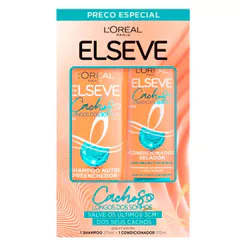 Kit Shampoo Elseve Longos Cachos dos Sonhos 375ml + Condicionador 170ml