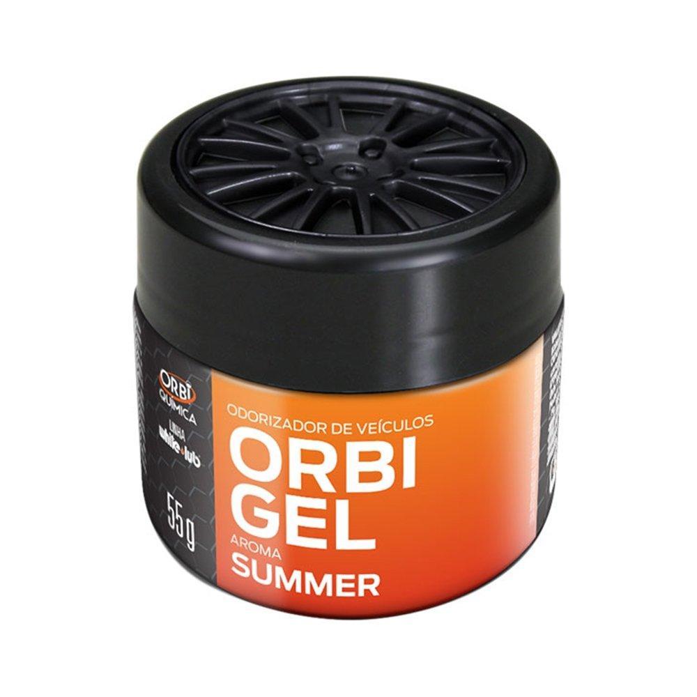 Odorizador Orbigel de Veículos Summer 55g - Embalagem com 24 Unidades