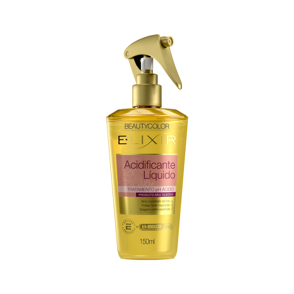 Acidificante Líquido E.lixir BEAUTYCOLOR - Reequilibra o pH e Recupera os fios - 150ml