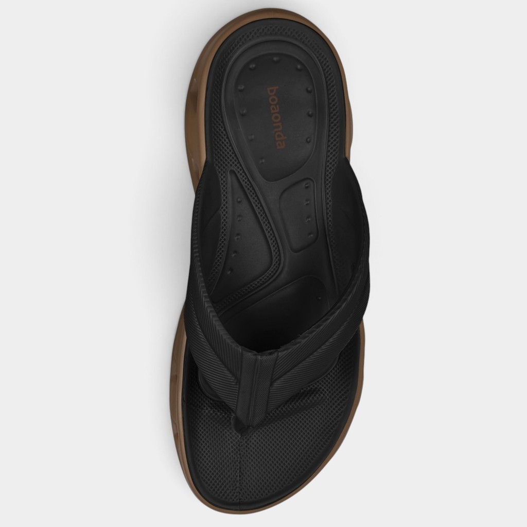 Chinelo Boaonda Pulse Masculino - Preto e Marrom — imagem 2 de 2