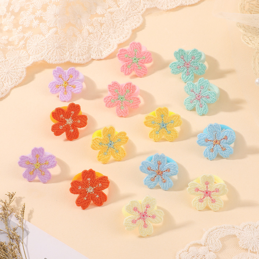 14 Pçs Crianças Elásticos Faixas De Cabelo Arcos Para Meninas Bonito Scrunchie Laços Borracha Acessórios O Do Bebê