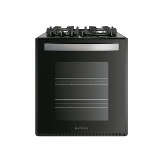 Fogão de Embutir a Gás Atlas Utop 4 Bocas 60l Preto Bivolt