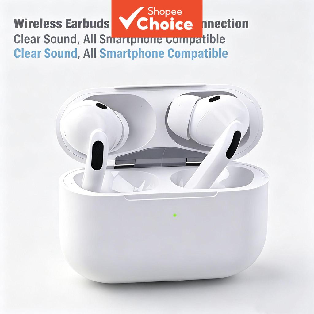 Fones De Ouvido Intra-Auriculares Sem Fio Bluetooth Poderoso Graves Pesados HiFi Som Estéreo HD ENC Cancelamento De Ruíd