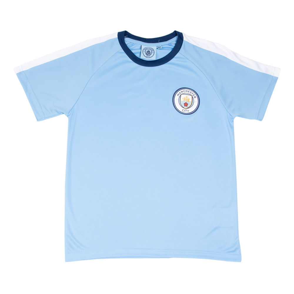 Camiseta Infantil Balboa Manchester City Azul Claro