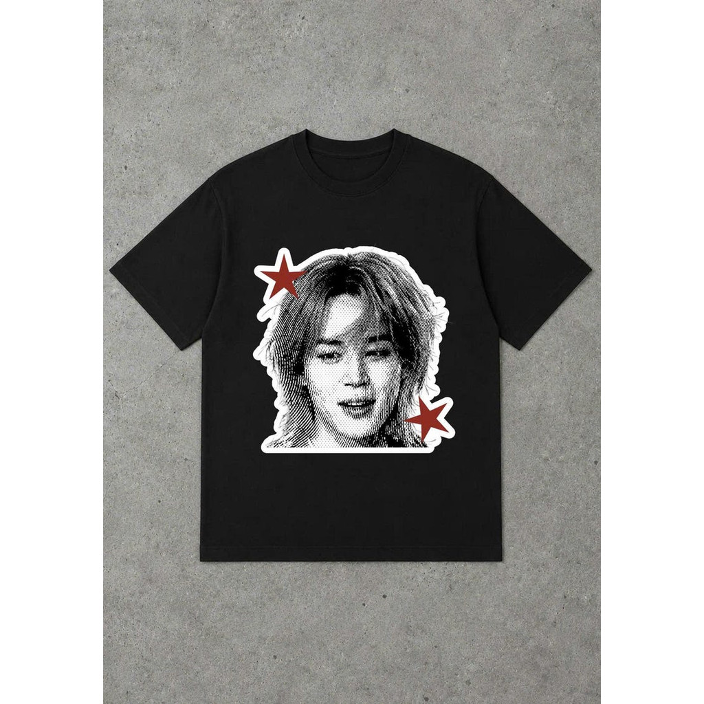 Camiseta Feminina Estampa de Personagem com Estrelas Confortável Linda Moderna Moda Feminina Casual