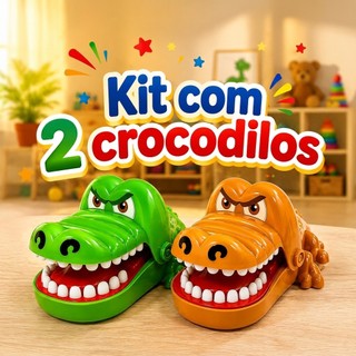 Jacaré Crocodilo Morde Dedo Jogo Brinquedo Infantil Dentista