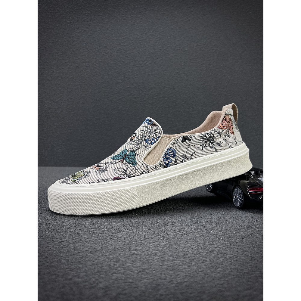 Sapatos de lona masculinos de um Pedal 2026 primavera versão coreana sapatos masculinos tênis respiráveis na moda sapato
