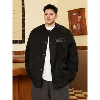 THE PANG Street wear plus Size masculino wear 2024 outono camurça sintética gola de beisebol jaqueta masculina gordura s