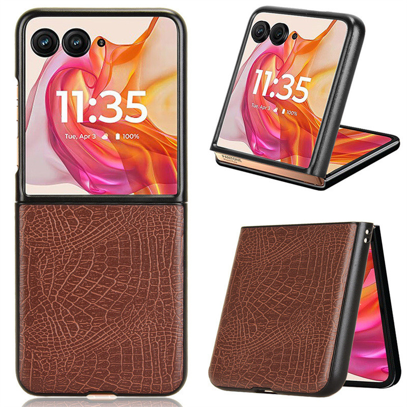 Adequado Para Motorola Razr 70 60 50 Ultra/2026 2025 Capa De Telefone De Couro C